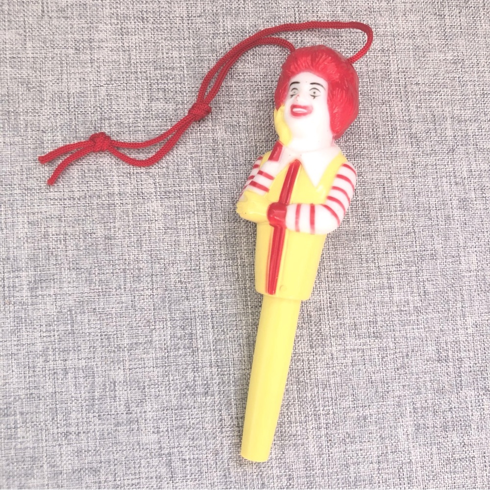 5” Ronald McDonald Yellow and Red Vintage 1980 Ink Pen McDonald’s Memorabilia